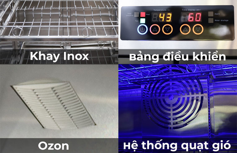 Tủ sấy bát cánh kính Fushima FSMDLTSB-3CK2L - Hàng chính hãng