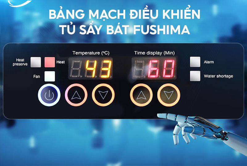 Tủ sấy bát cánh kính Fushima FSM TSB-1CK400L - Hàng chính hãng
