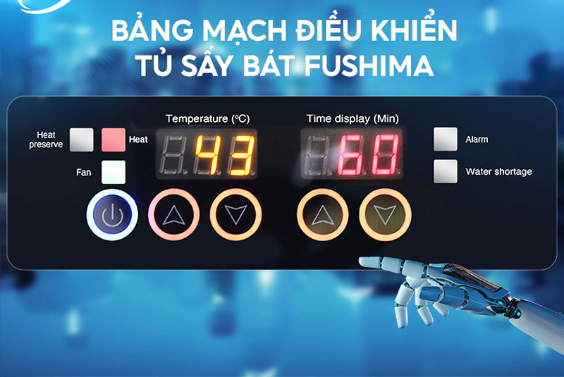 Tủ sấy chén bát cánh kính Fushima FSM TSB-3CK1L304 - Hàng chính hãng