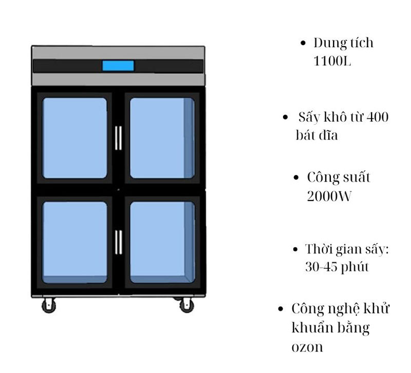 Tủ sấy bát công nghiệp Fushima FSM-TSBCC4C - Hàng chính hãng