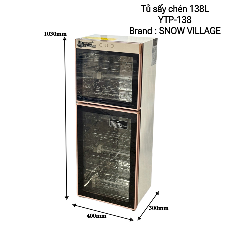 Tủ sấy chén Snow Village YTP-138 - Hàng chính hãng