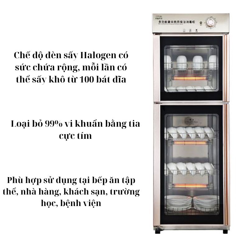 Tủ sấy bát đĩa Snow Village YTP-380A - Hàng chính hãng