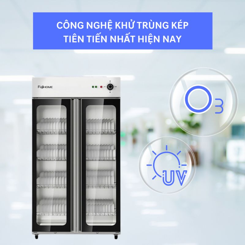 Tủ sấy chén bát tiệt trùng Fujihome DD500A - Hàng chính hãng