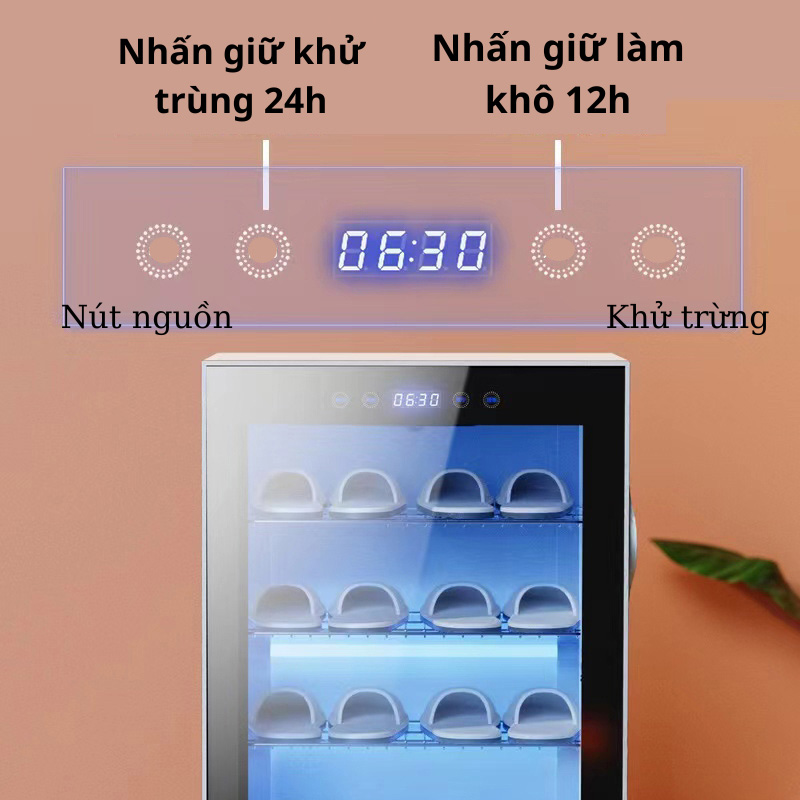 Tủ sấy giày dép khử khuẩn Fujihome SD68 - Hàng chính hãng