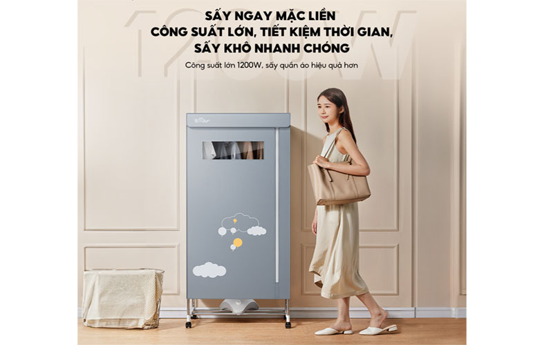Tủ sấy quần áo Bear HGJ-D12D5 - Hàng chính hãng