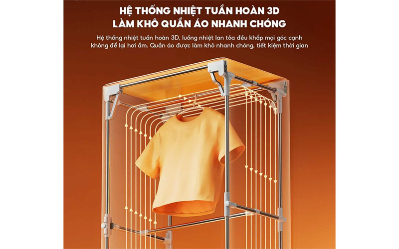 Tủ sấy quần áo Bear PCD-4H12G  - Hàng chính hãng