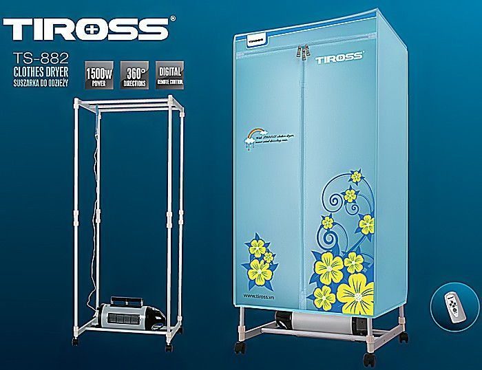 Máy sấy quần áo Tiross TS882 - Hàng chính hãng