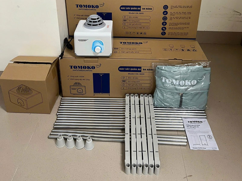 Tủ sấy quần áo Tomoko HA8600 - Hàng chính hãng