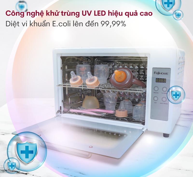 Đèn UVC-LED có tác dụng loại bỏ 99,9% vi khuẩn Ecoli