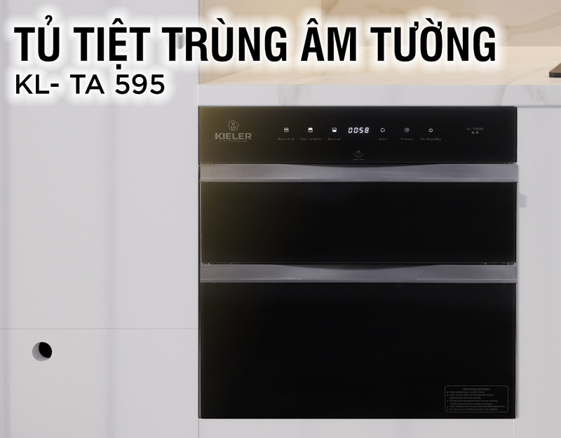 Tủ tiệt trùng chén bát Kieler KL-TA595 - Hàng chính hãng