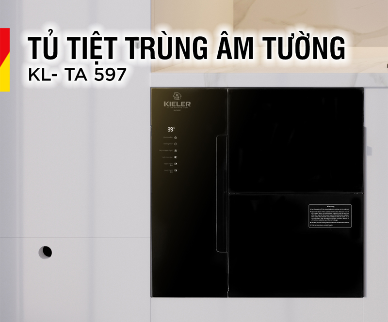 Tủ tiệt trùng chén bát Kieler KL-TA597 - Hàng chính hãng