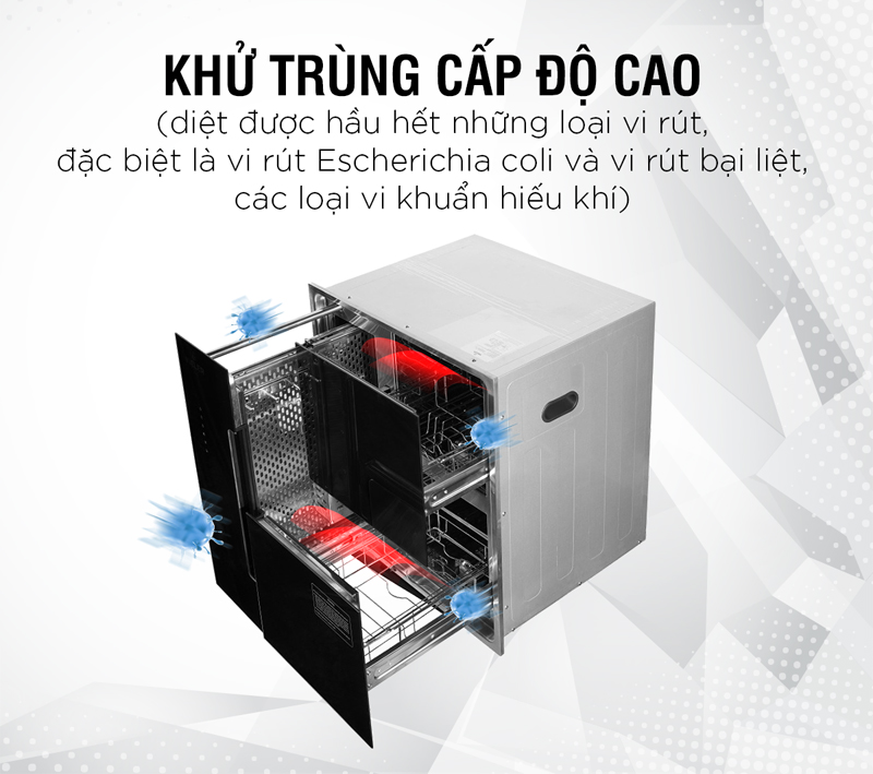 Tủ tiệt trùng chén bát Kieler KL-TA597 - Hàng chính hãng