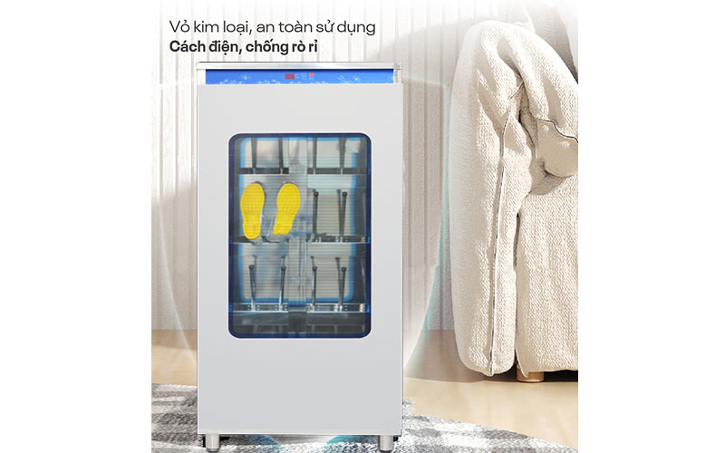 Tủ tiệt trùng và sấy khô giày ủng Happys HPS-112SH08 - Hàng chính hãng