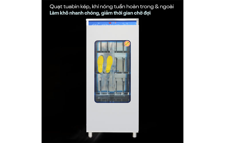 Tủ tiệt trùng và sấy khô giày ủng Happys HPS-112SH08 - Hàng chính hãng