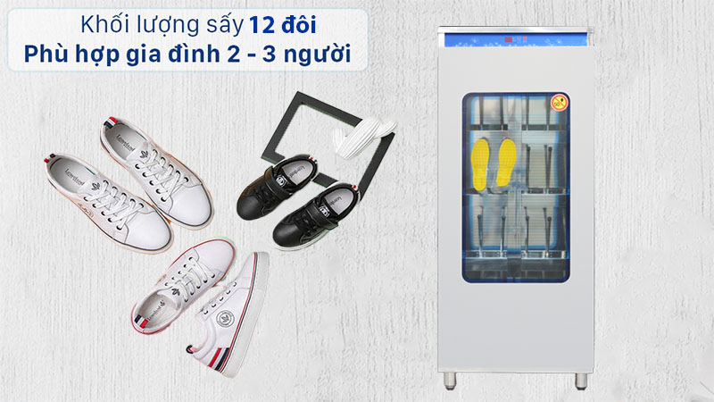 Tủ tiệt trùng và sấy khô giày ủng Happys HPS-112SH08 - Hàng chính hãng