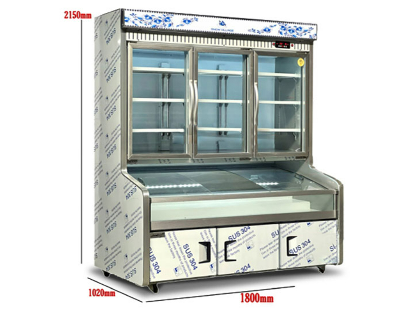 Chân tủ được lắp đặt 4 bánh xe chịu lực giúp việc di chuyển dễ dàng hơn