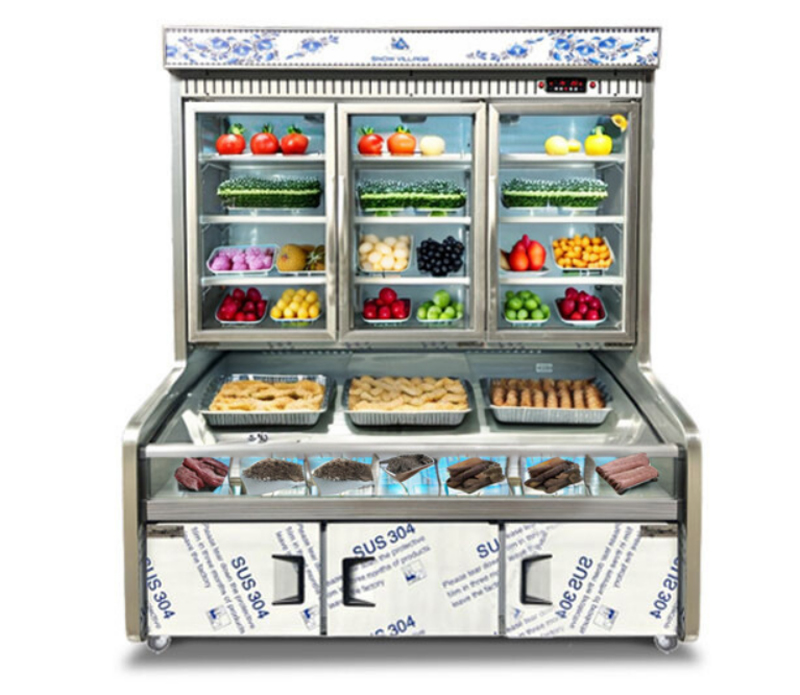 Thiết kế thông minh với tủ đông và mát kết hợp