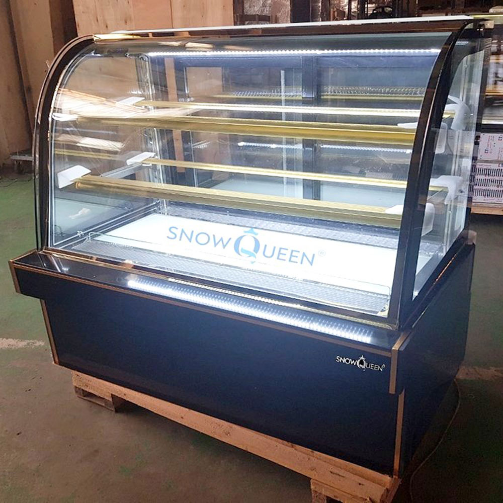 Tủ bánh kem 3 tầng kính cong 1,2m SnowQueen SNQ-YS12 - Hàng chính hãng