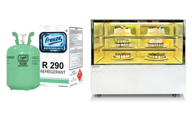 Tủ trưng bày bánh kem kính vuông 1m2 Lightcool DG-1200Z/V - Hàng chính hãng