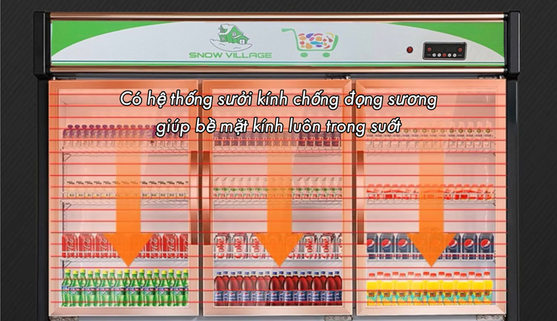 Tủ trưng bày trên mát dưới đông Snow Village LCD-1756 - Hàng chính hãng