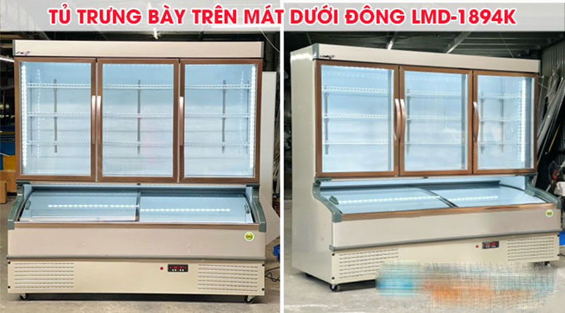 Tủ trưng bày trên mát dưới đông Snow Village LMD-1894QK - Hàng chính hãng
