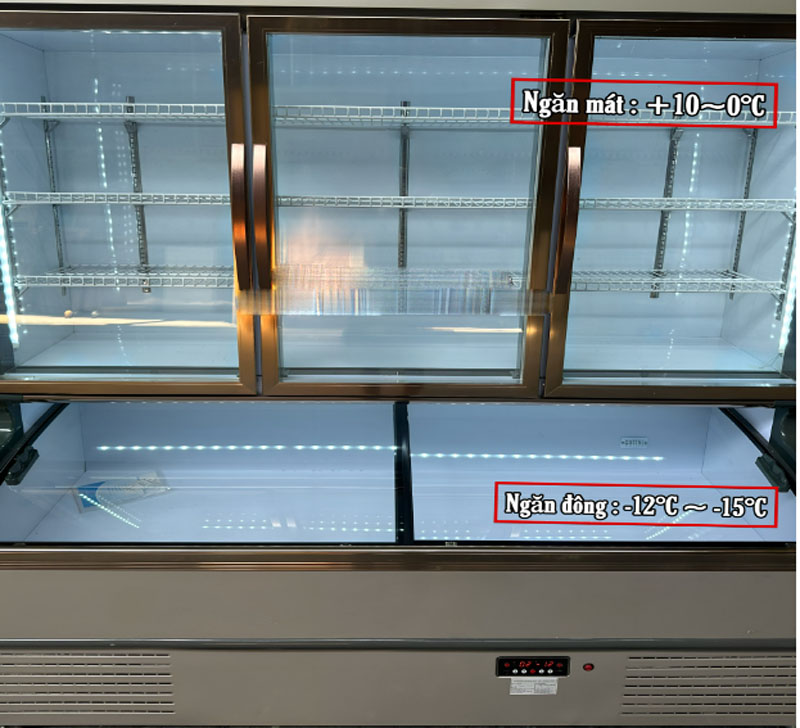 Tủ trưng bày trên mát dưới đông Snow Village LMD-1894QK - Hàng chính hãng