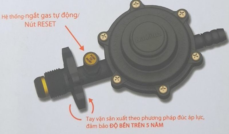 Van điều áp ngắt gas tự động Namilux  NA-345S-VN - Hàng chính hãng
