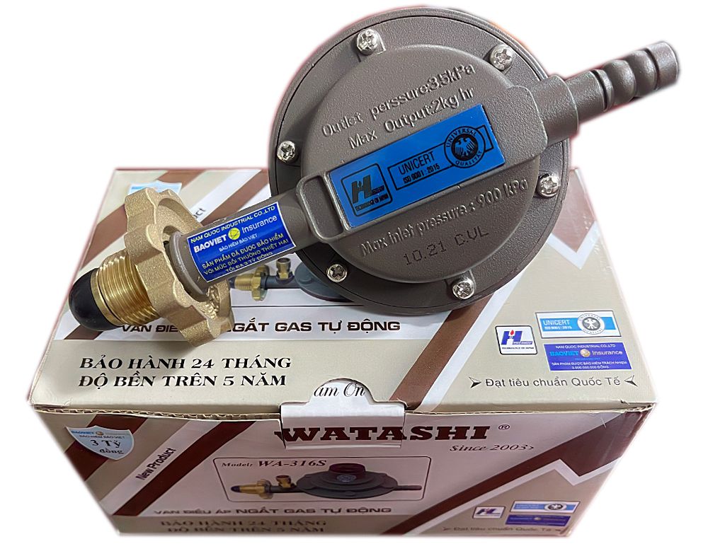 Van điều áp ngắt gas tự động Watashi WA-316S - Hàng chính hãng