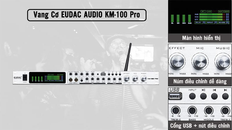 Vang cơ Eudac KM-100 Pro - Hàng chính hãng