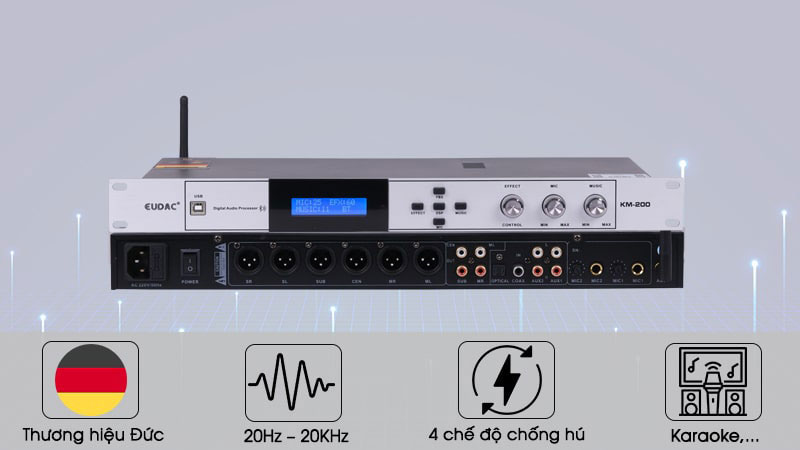 Vang số Eudac KM-200 - Hàng chính hãng
