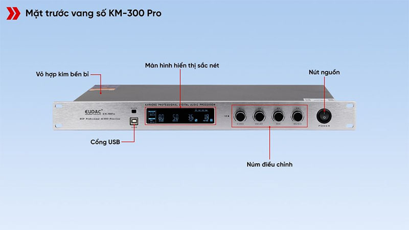 Vang số Eudac KM-300-PRO - Hàng chính hãng