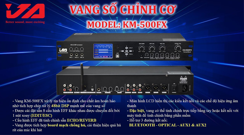 Vang cơ lai số JA KM-500FX - Hàng chính hãng
