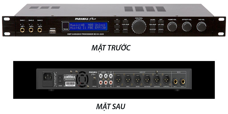 Vang số karaoke Paramax PRO MX-220 - Hàng chính hãng