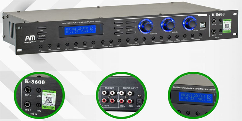 Vang số karaoke VinaKTV AM K8600