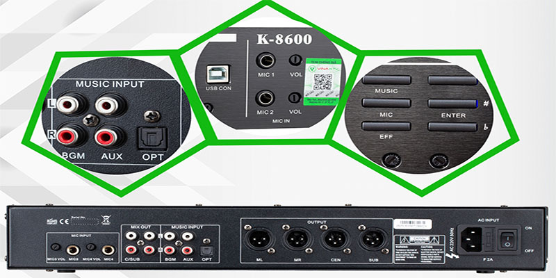 Vang số karaoke VinaKTV AM K8600