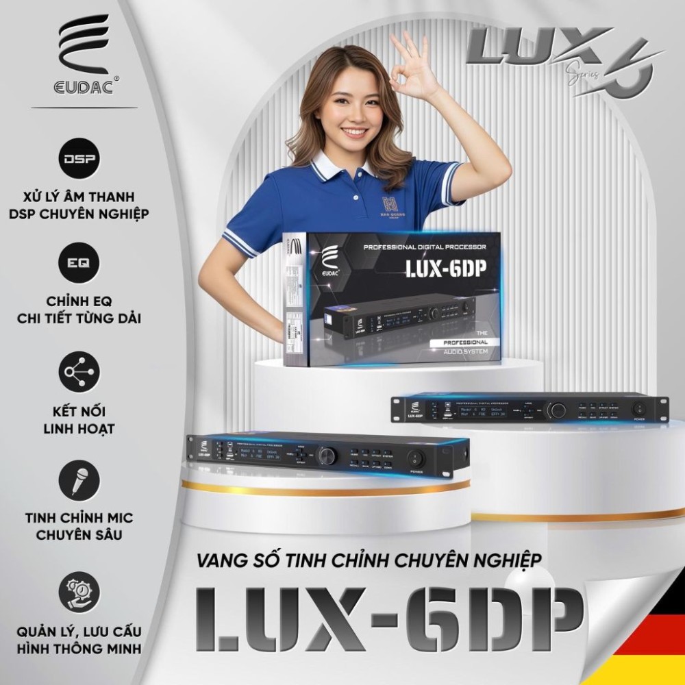 Vang số Eudac Audio LUX-6DP - Hàng chính hãng