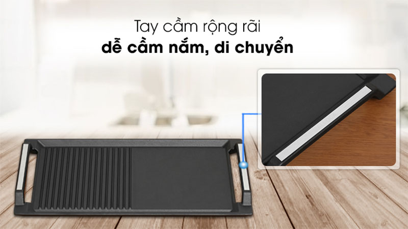 Tay cầm của Vỉ nướng chống dính Malloca GP-455