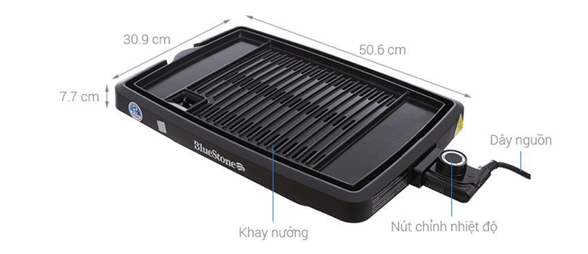 Vỉ nướng điện Bluestone EGB-7406 - Hàng chính hãng