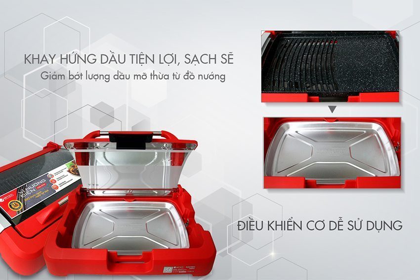 Khay hứng dầu của vỉ nướng điện Elmich EGE-0704