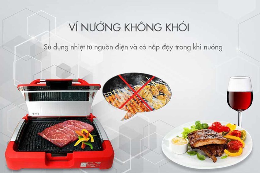 Thiết kế của vỉ nướng điện Elmich EGE-0704