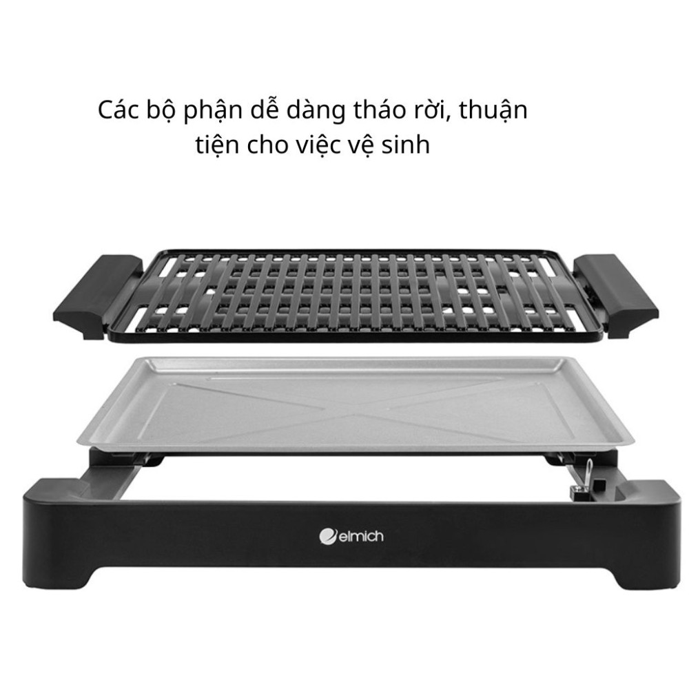 Vỉ nướng điện Elmich EGE1304  - Hàng chính hãng