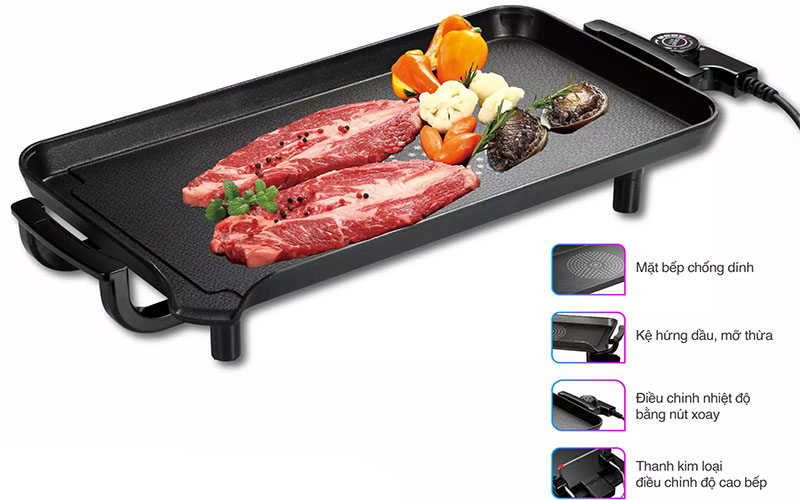 Vỉ nướng điện Korea King KGS-253 - Hàng chính hãng