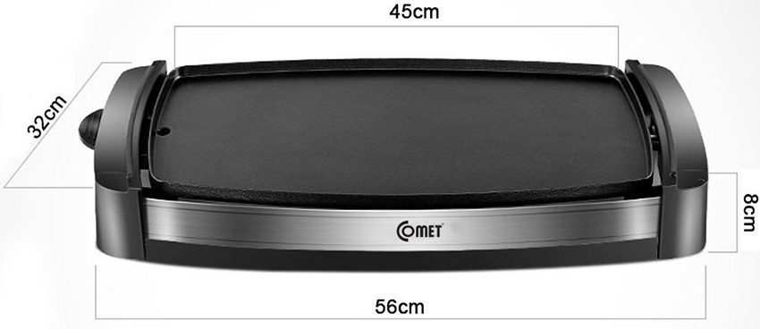 Kích thước của vỉ nướng điện đa năng Comet CM5656T