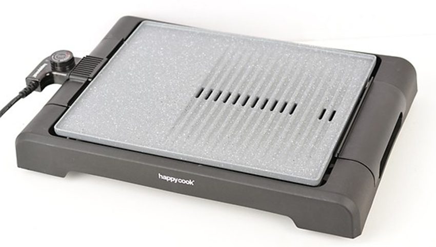 Vỉ nướng điện vân đá Happy Cook HGR-3813M - Hàng chính hãng