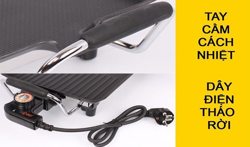 Vỉ nướng điện không khói Comet CM5665 - Hàng chính hãng
