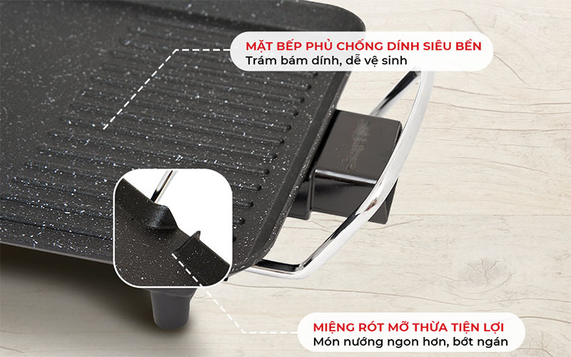 Vỉ nướng điện không khói Kuchenzimmer KUC012577 - Hàng chính hãng