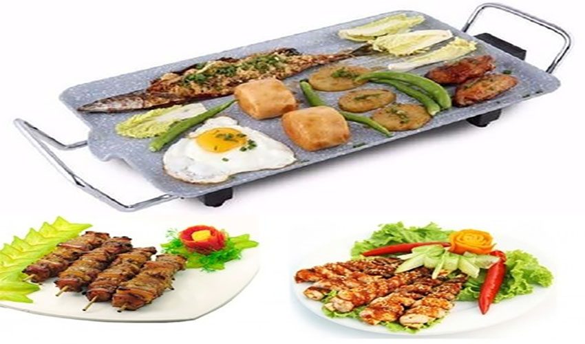 Vỉ nướng điện vân đá không khói Jiplai JL-08144 - Hàng chính hãng