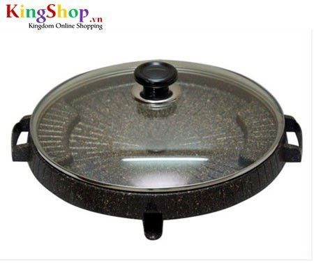 Vỉ nướng vân đá hoa cương Happy Cook HC-32BP - Đường kính 32cm - Hàng chính hãng
