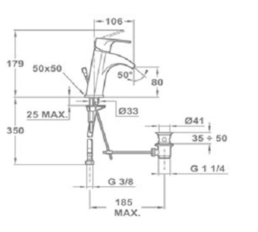 Vòi Lavabo Teka Palma - Hàng chính hãng