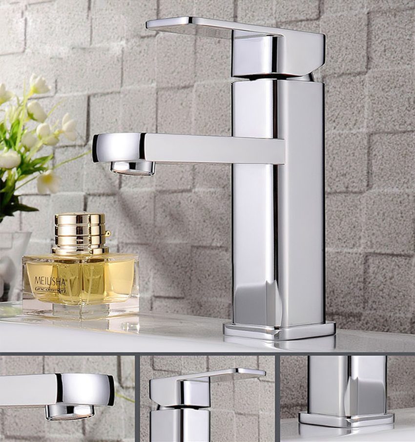 Vòi Lavabo nóng lạnh inox OLAYTOTO KB-215S (2T)